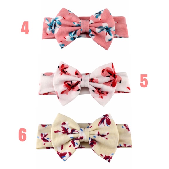 Spring floral head wrap band, Boutique🎀Floppy bow🎀 - Picture 2 of 7